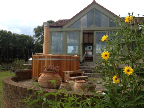 Pre-loved hot tub after being sold to a new home on the IoW, September 2013